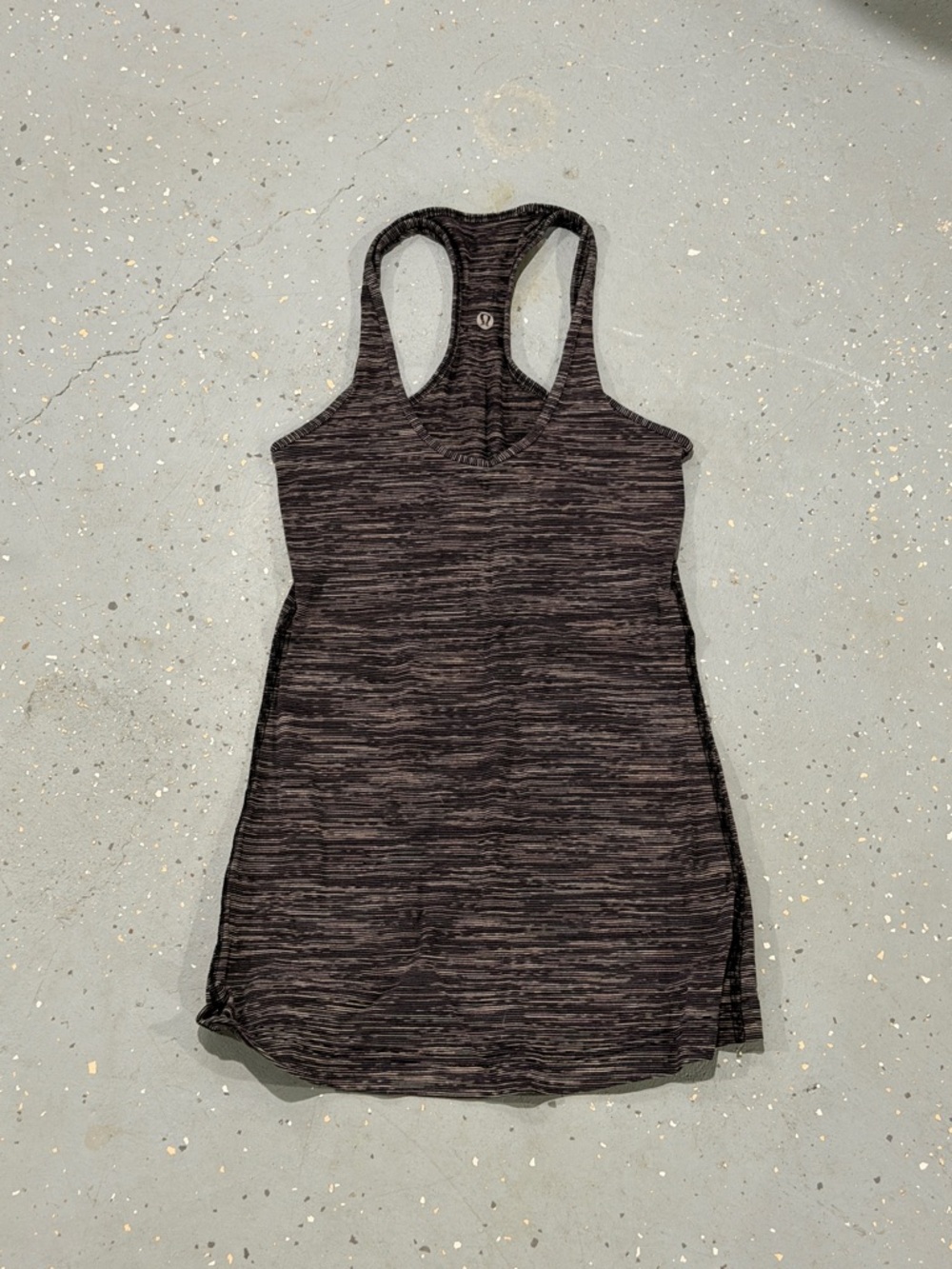 lululemon athletica Black Heathered Racerback Tank